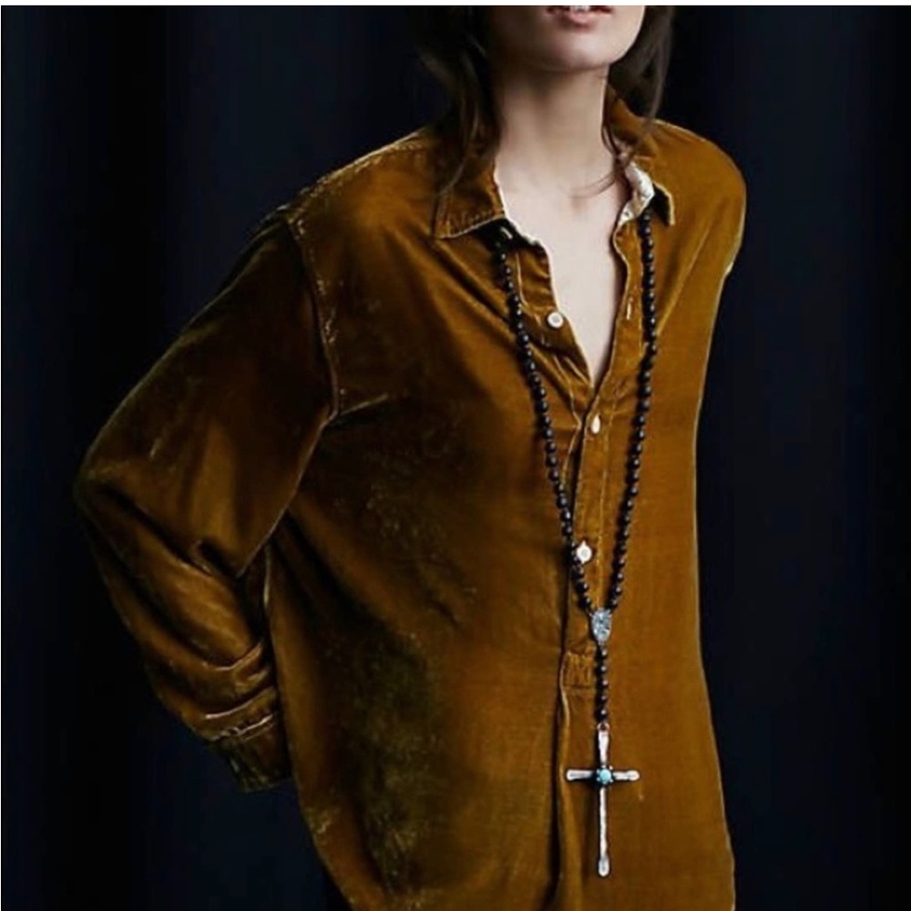 Free People Rosary Necklace